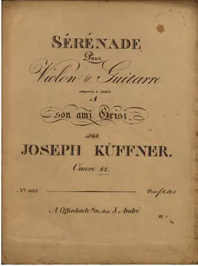 Sérénade pour Violon & Guitarre