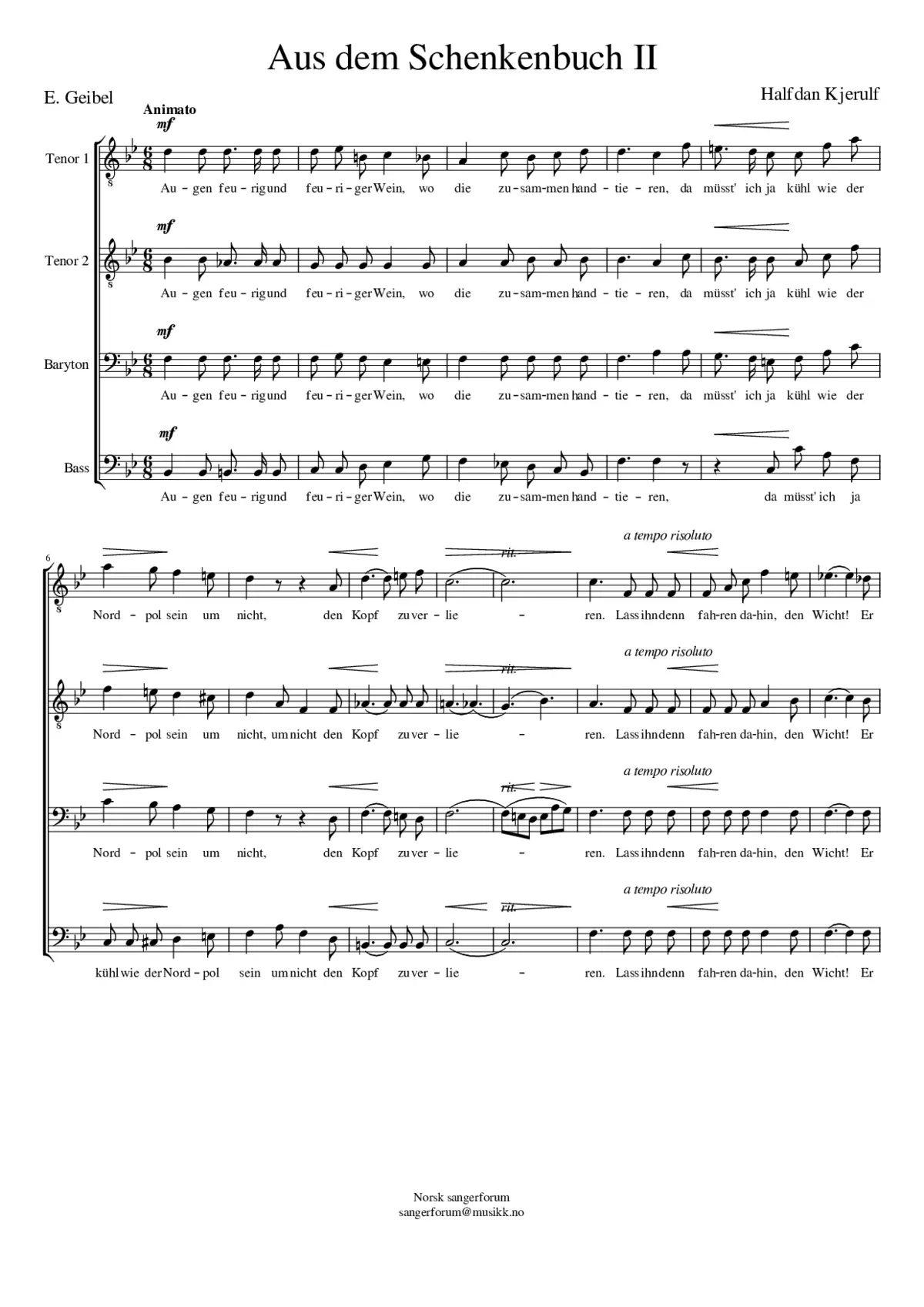 Aus dem Schenkenbuch II - Page 1