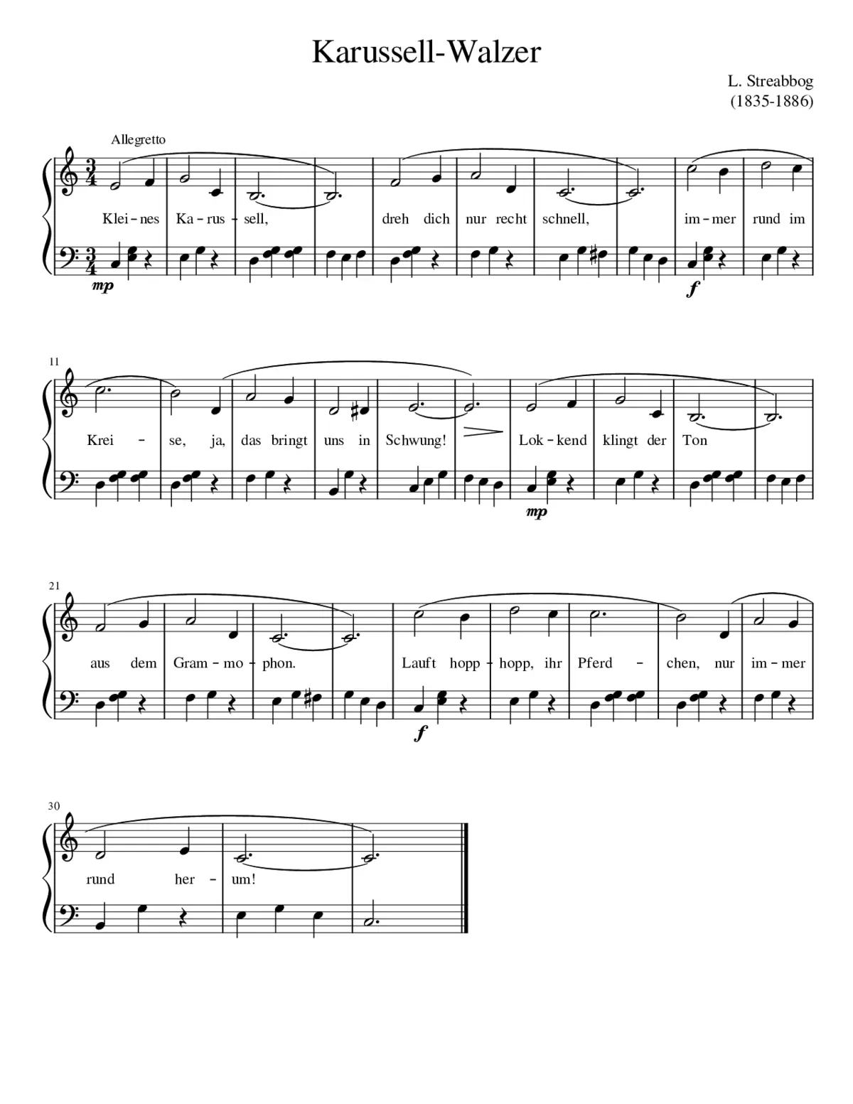 Karussell-Walzer - Page 1