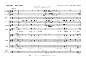 Te Deum Laudamus, Op.6/8