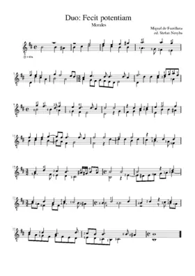 Duo: Fecit potentiam de Morales