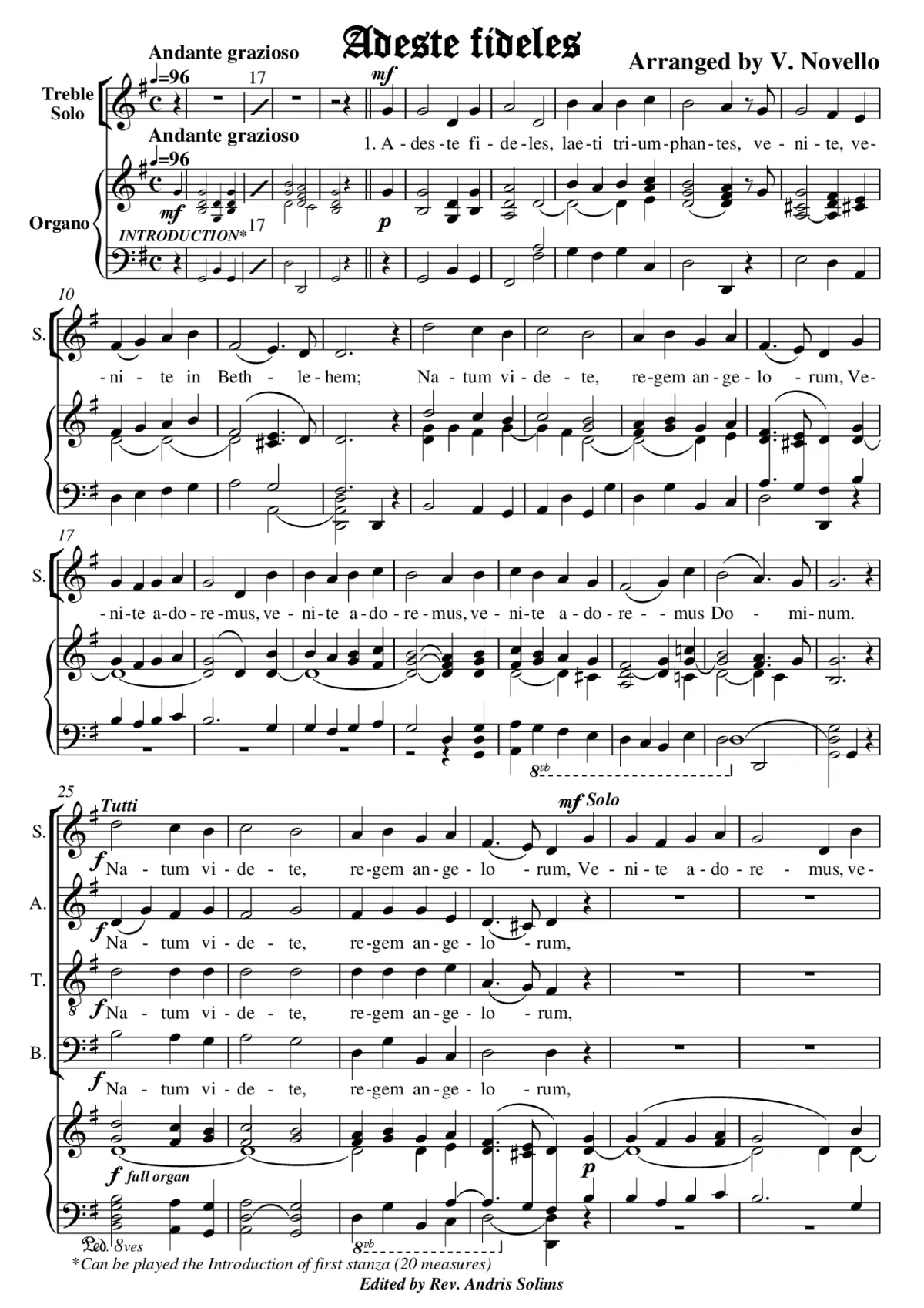 Adeste fideles - Page 1