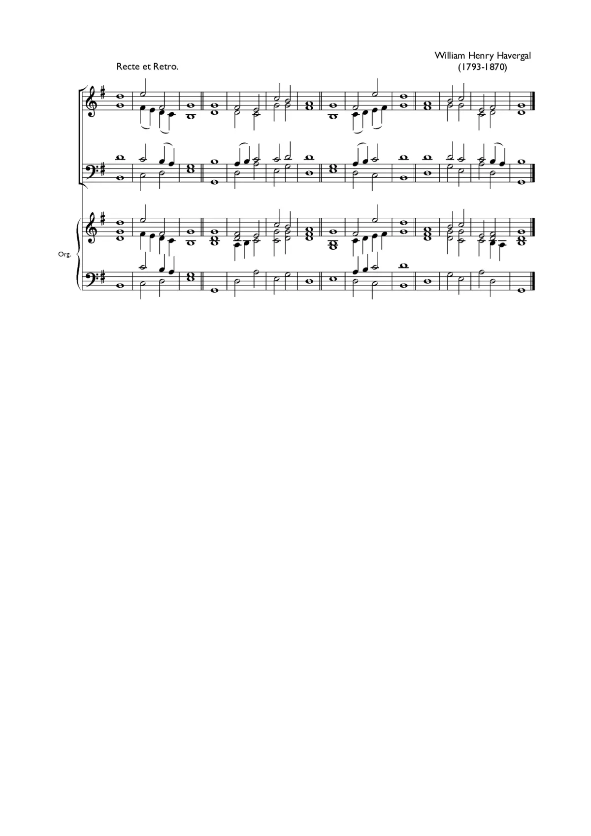 Double chant in G major V - Page 1
