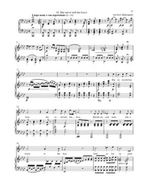 She never told her love