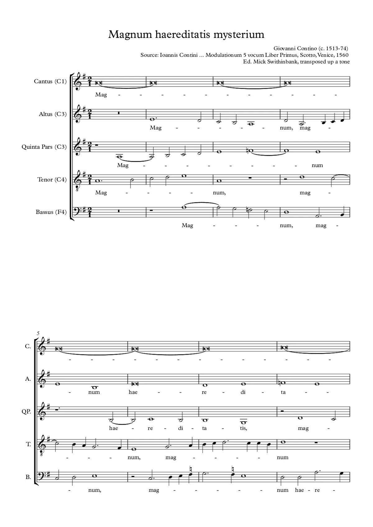 Magnum haereditatis mysterium - Page 1