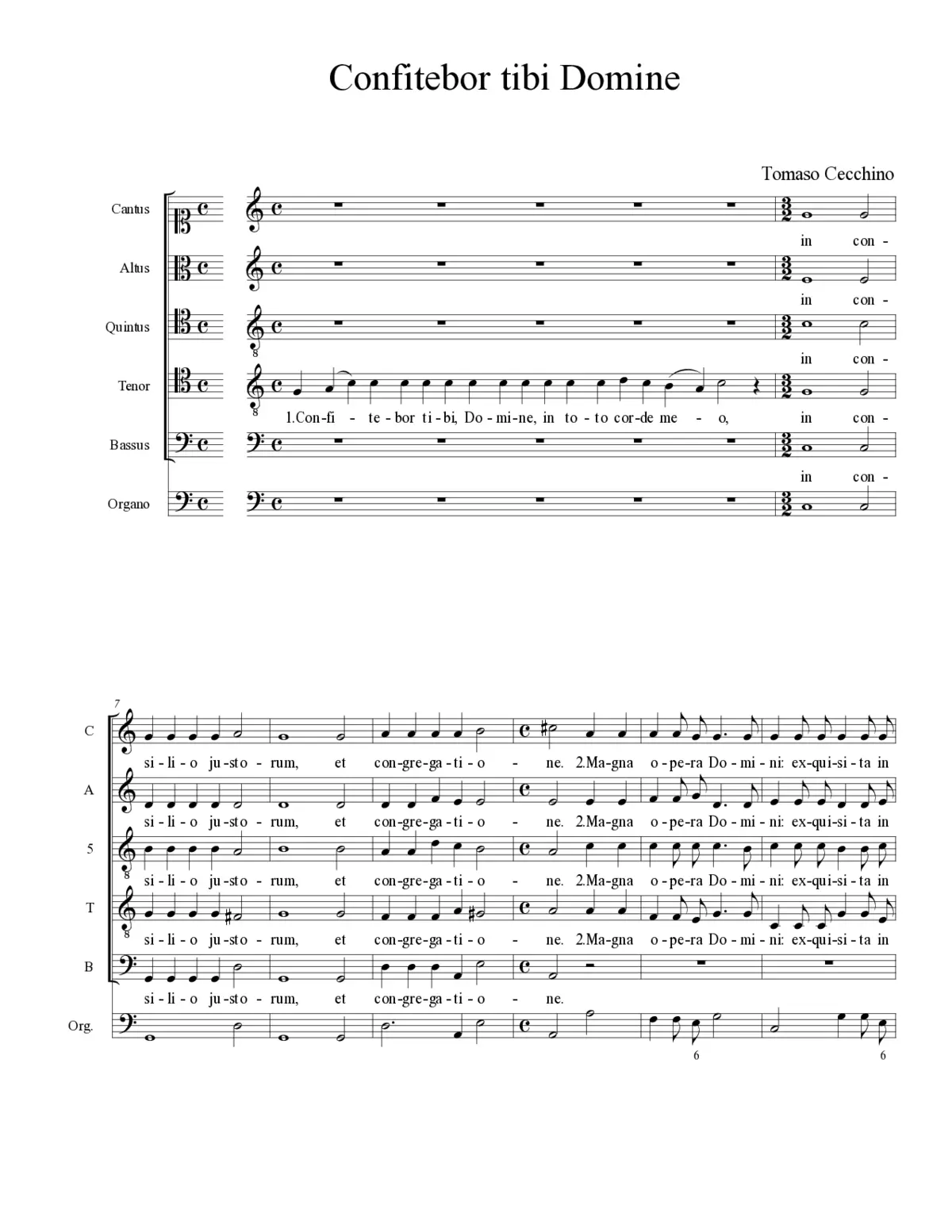 Confitebor tibi Domine - Page 1