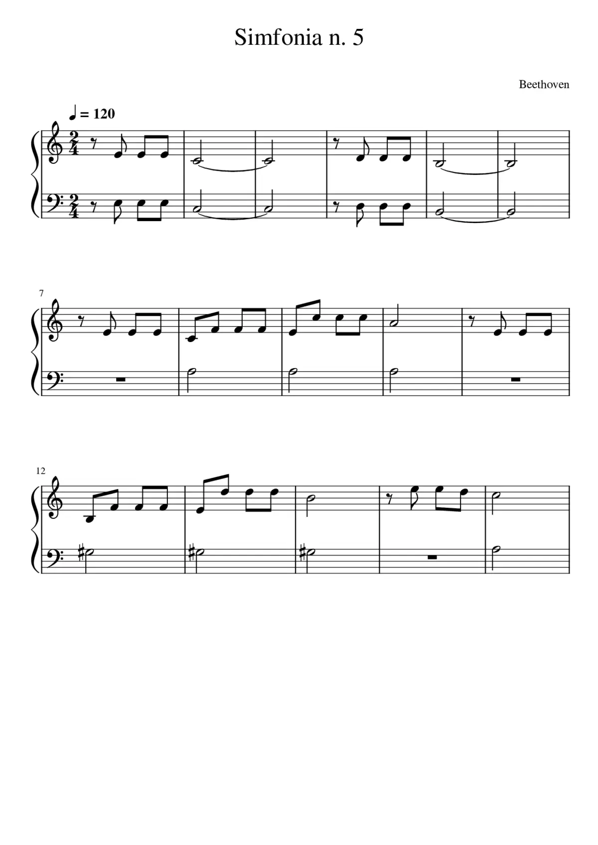 Simfonia n. 5 - Beethoven - Page 1