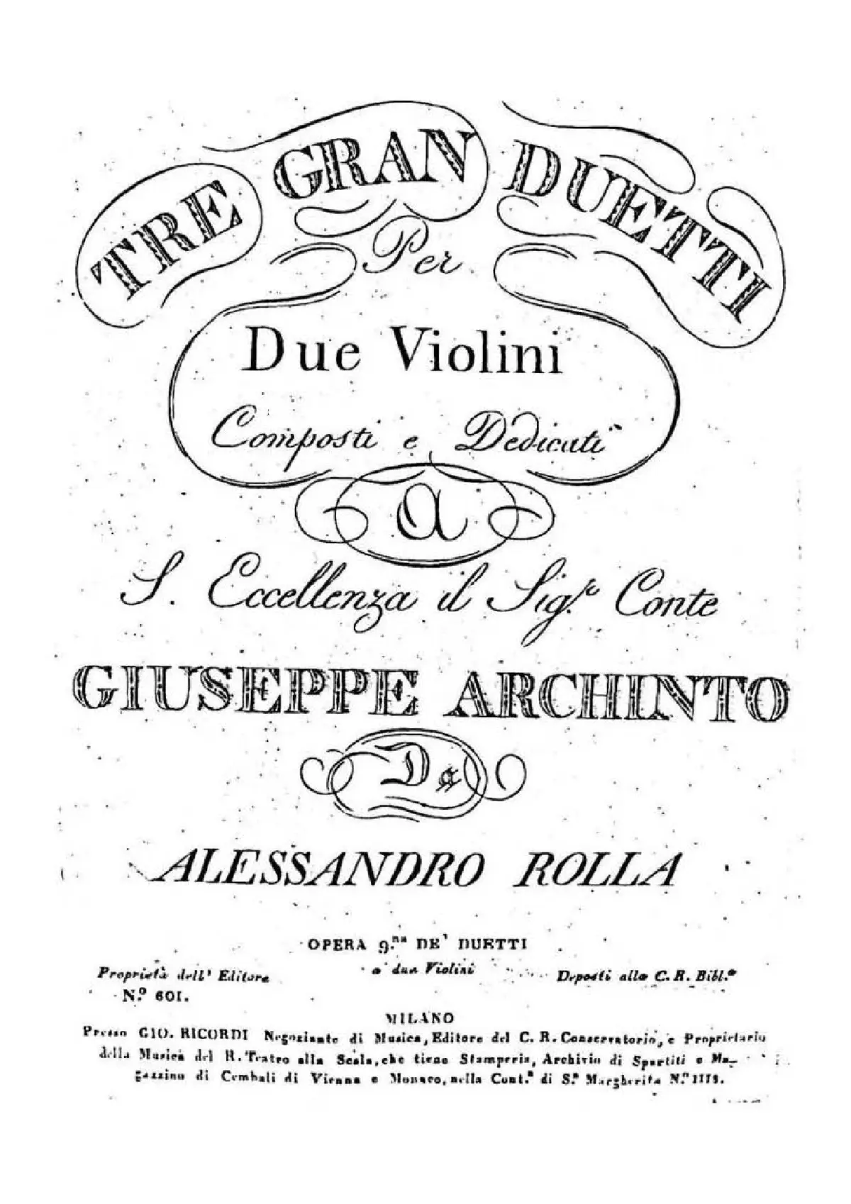 3 Grand Duos for 2 Violins - Page 1