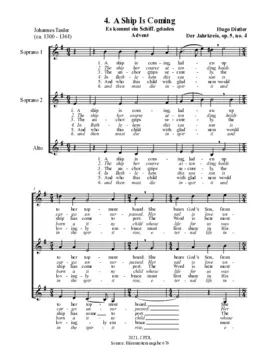 Es kommt ein Schiff, geladen