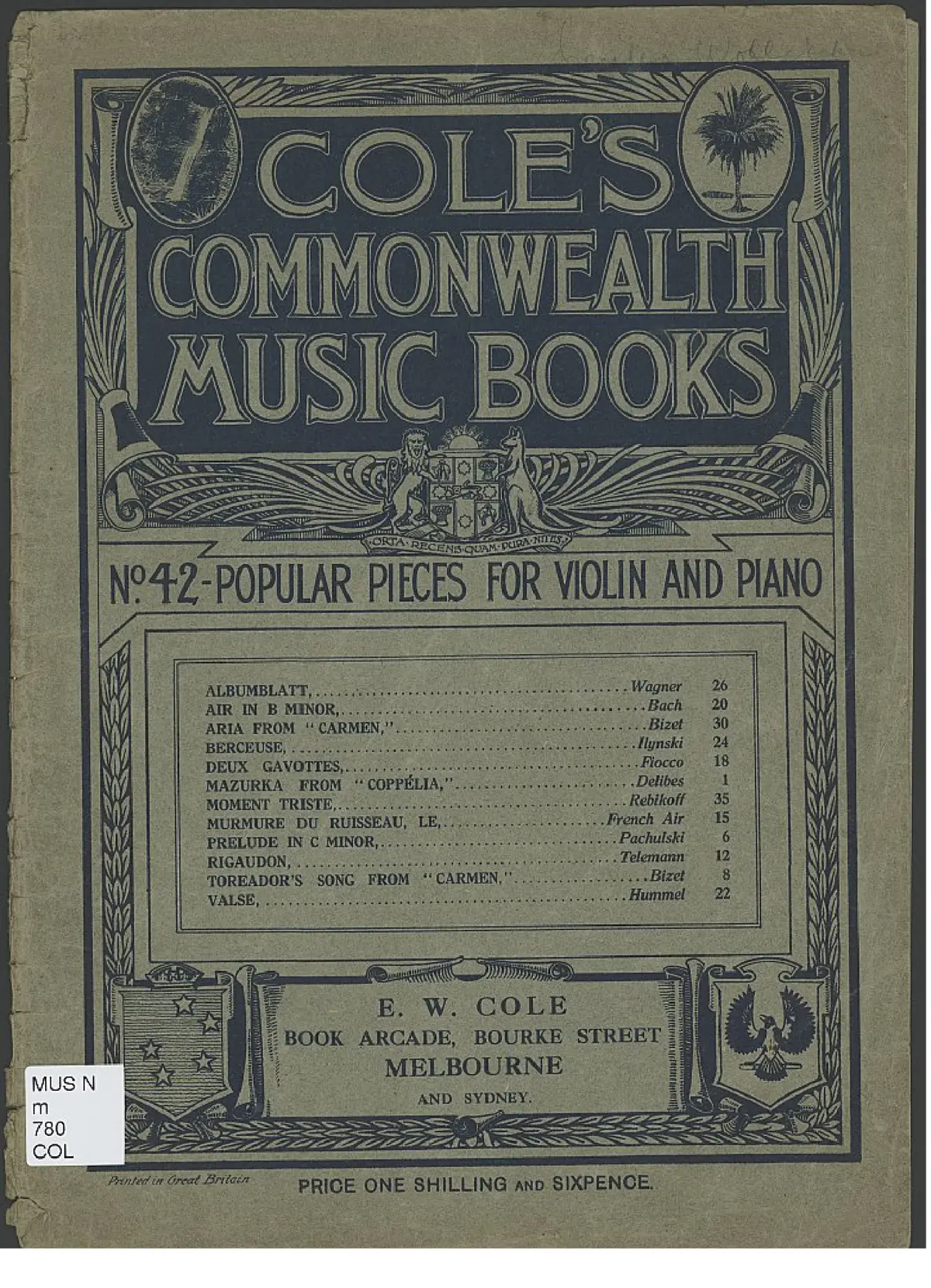 Popular Pieces for Violin and Piano - Page 1