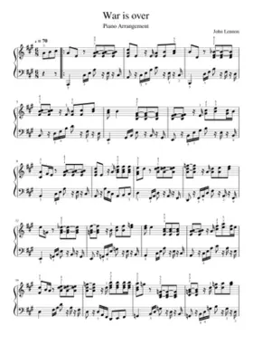 happy xmas war is over