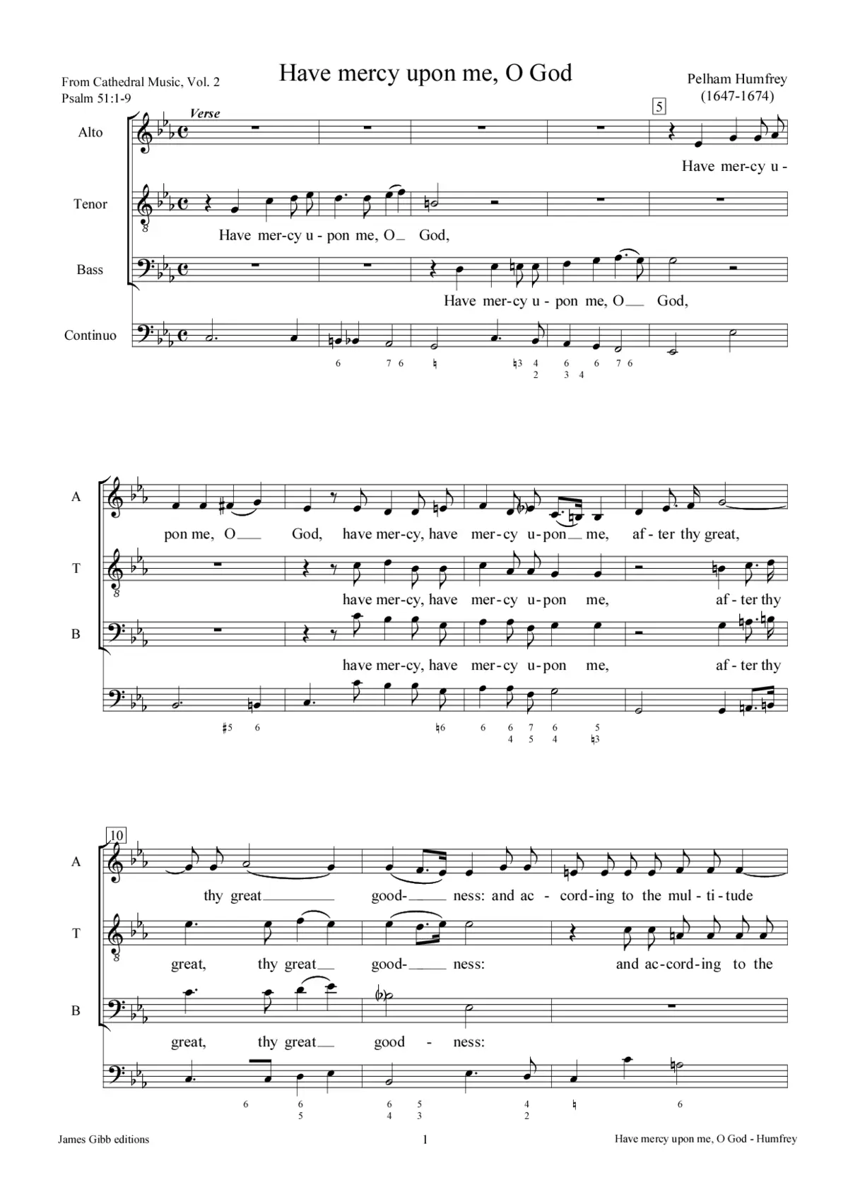 Have mercy upon me, O God - Page 1
