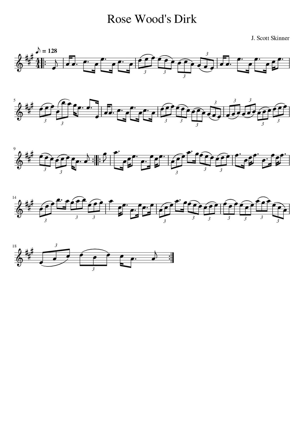 Rose Wood's Dirk - Page 1