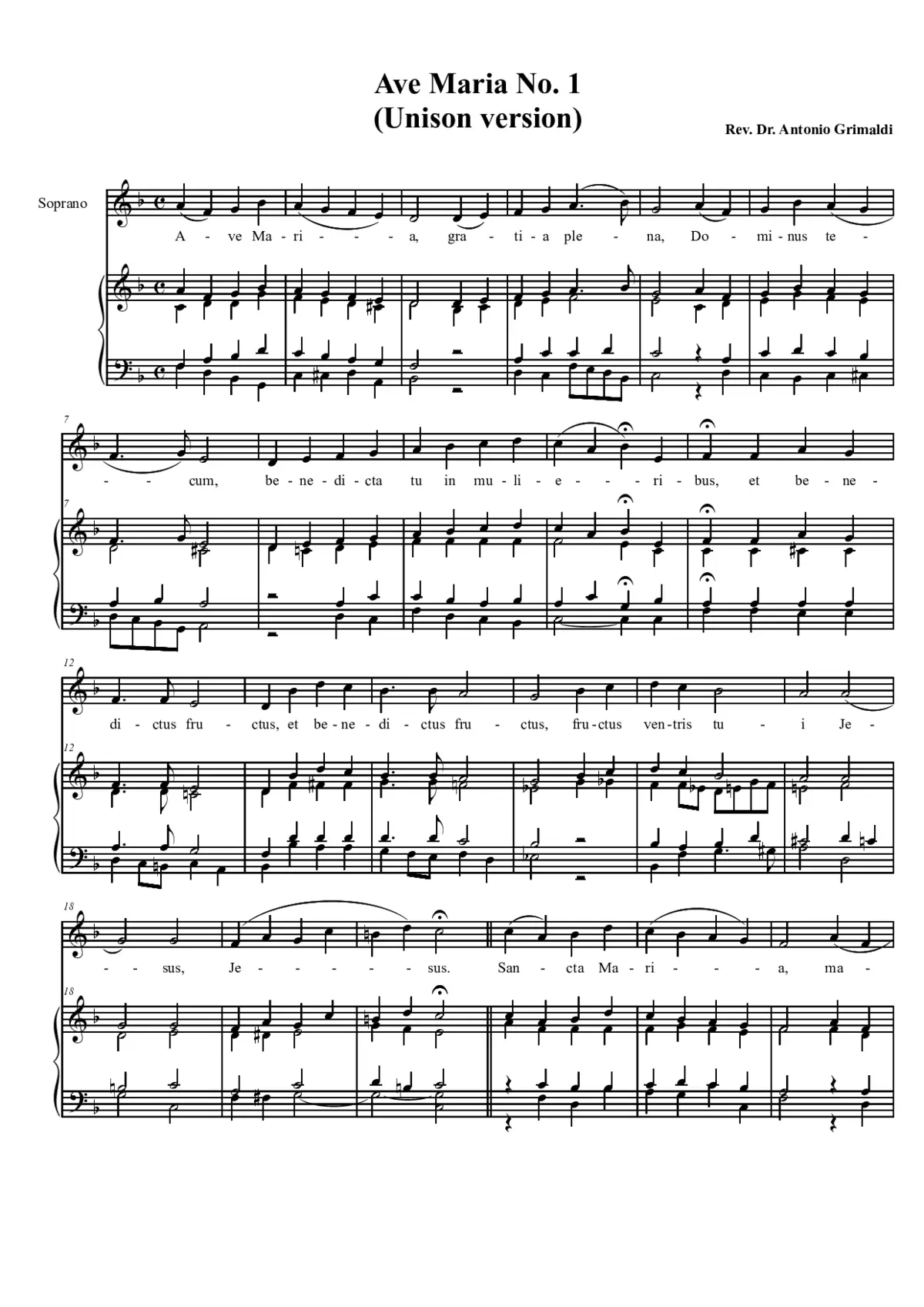 Ave Maria no.1 - Page 1