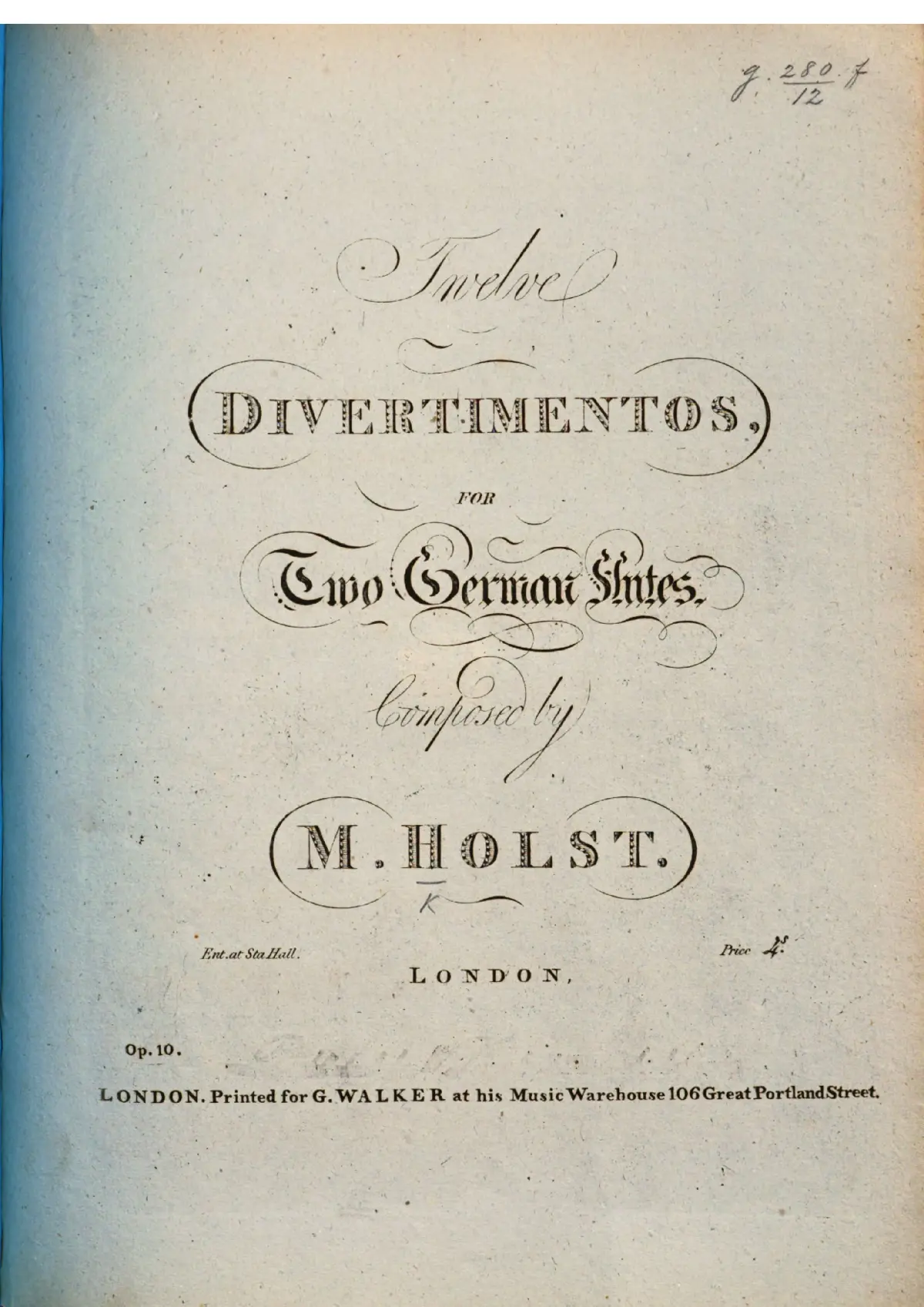 12 Divertimentos for 2 Flutes - Page 1