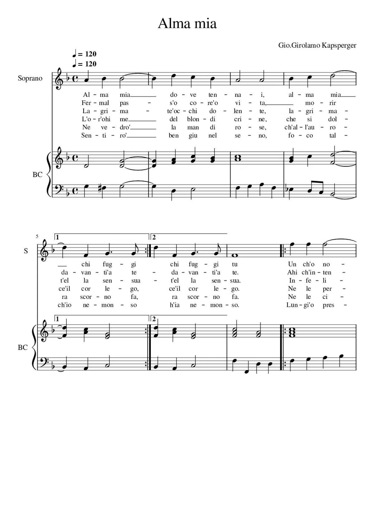 Alma mia - Page 1