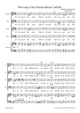War song of the Norman Baron Taillefer