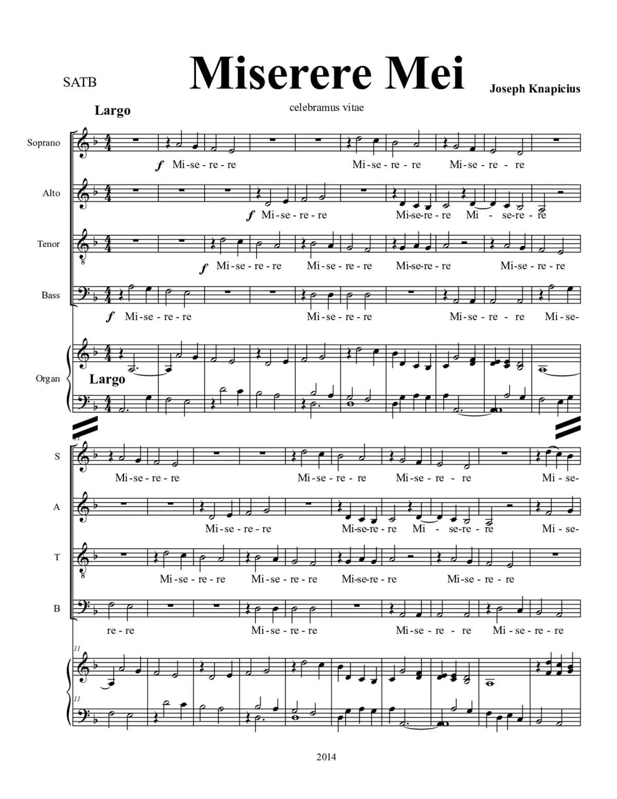 Miserere Mei celebramus vitae - Page 1