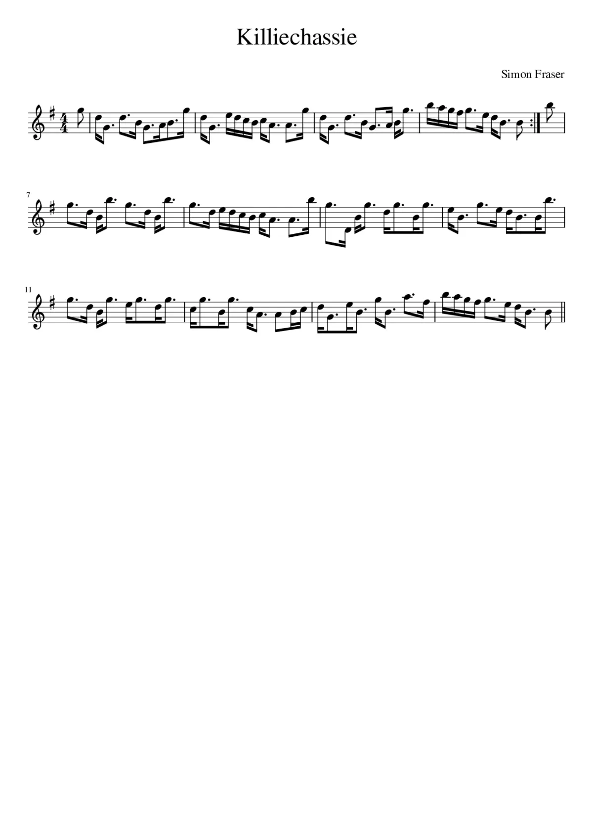 Killiechassie - Page 1