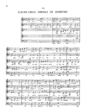 Gaudeamus omnes in Domino