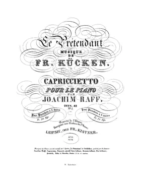 Musique de piano sur des motifs de l'opéra 'Le prétendant'