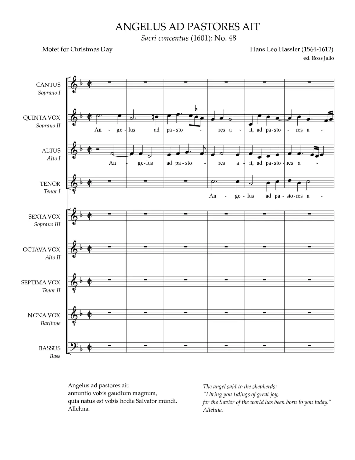 Angelus ad pastores ait a 9 - Page 1