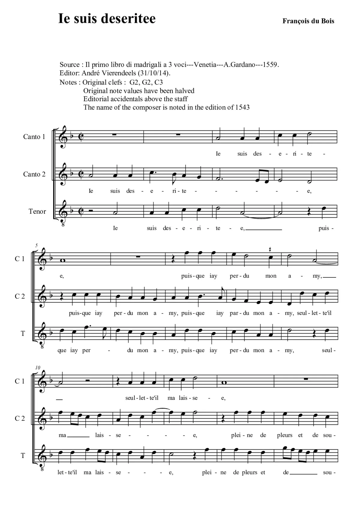 Je suis deseritee - Page 1