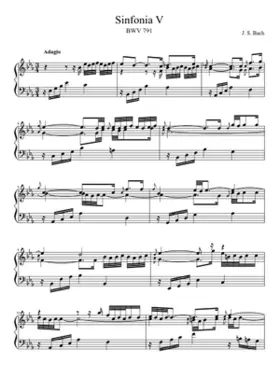 Sinfonia in E-flat major BWV 791