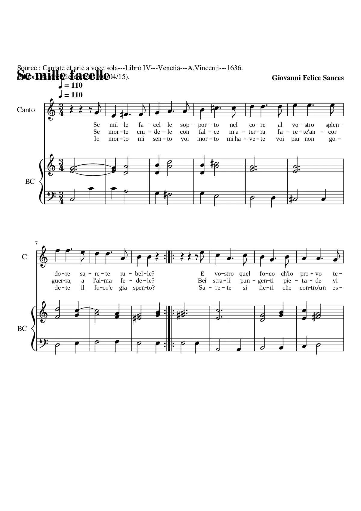 Se mille facelle - Page 1