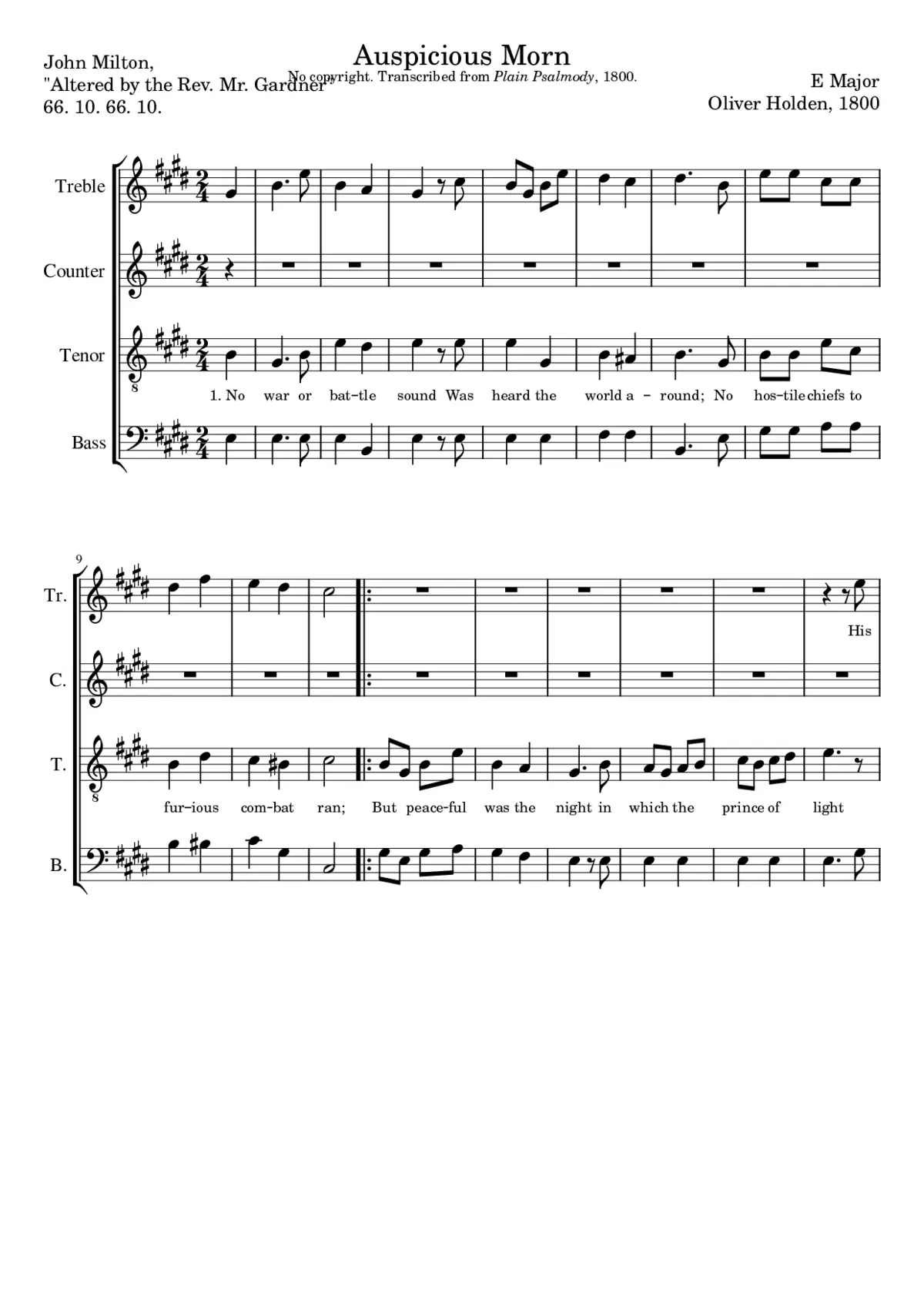 Auspicious Morn - Page 1