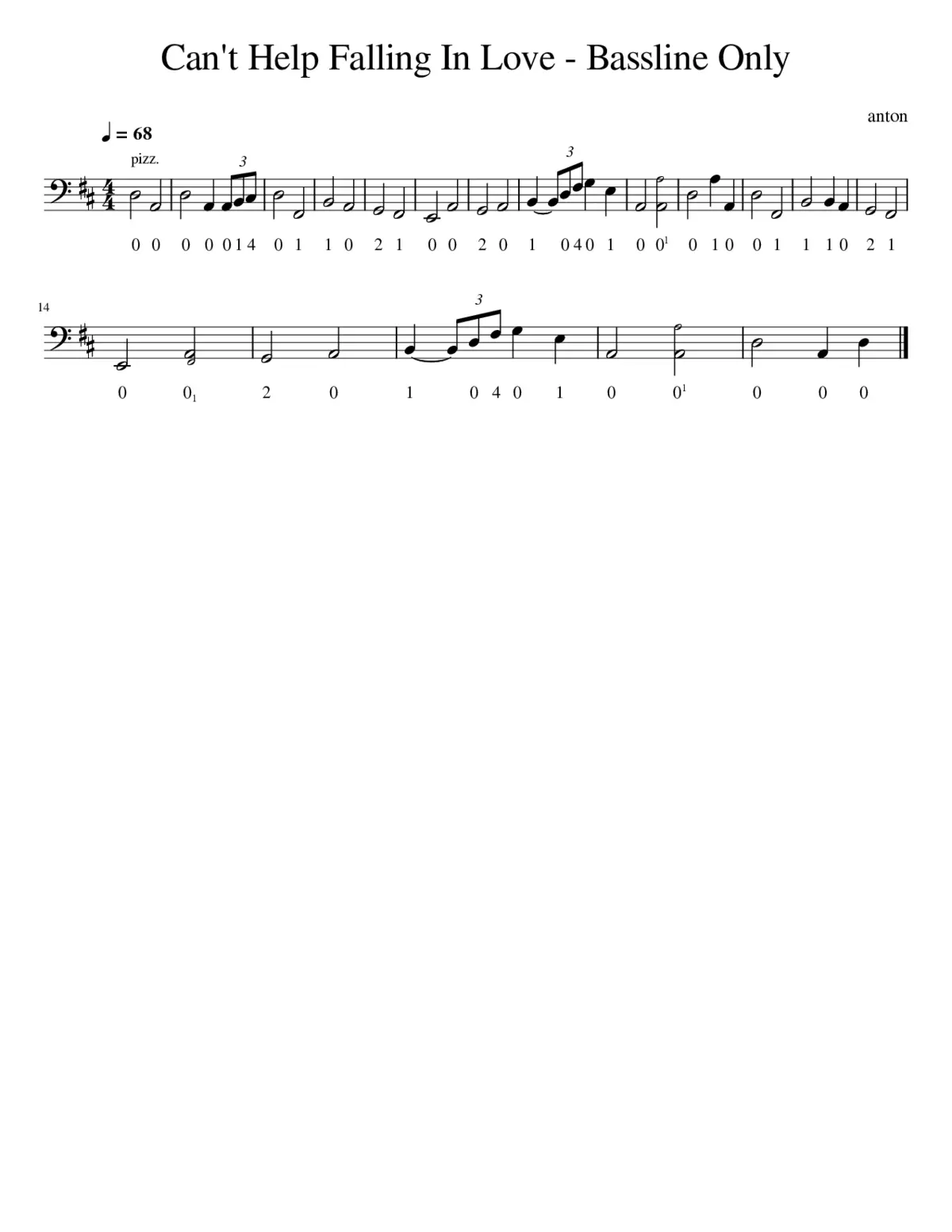 Can't Help Falling In Love - Page 1