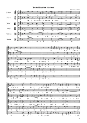 Benedictio et claritas