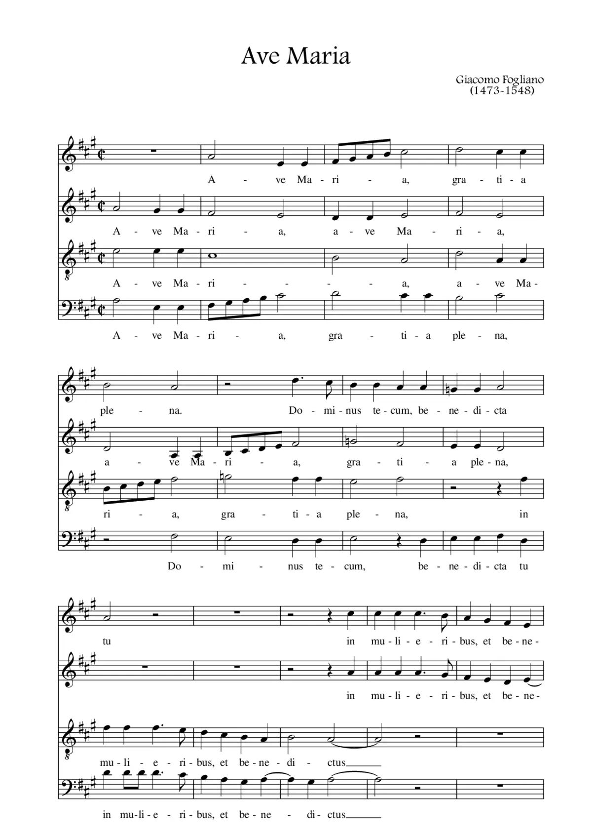 Ave Maria - Page 1