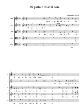 Mi parto e lasso il core