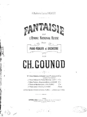 Fantaisie sur l'hymne national Russe