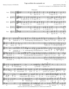 Vago ucelletto che cantando vai