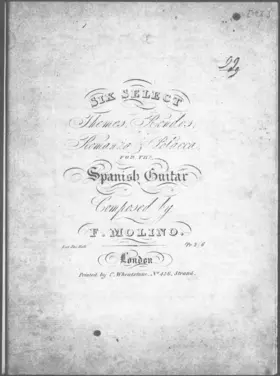 6 Select Themes, Rondos, Romanza & Polacca, for the Spanish Guitar