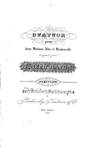 String Quartet in C major