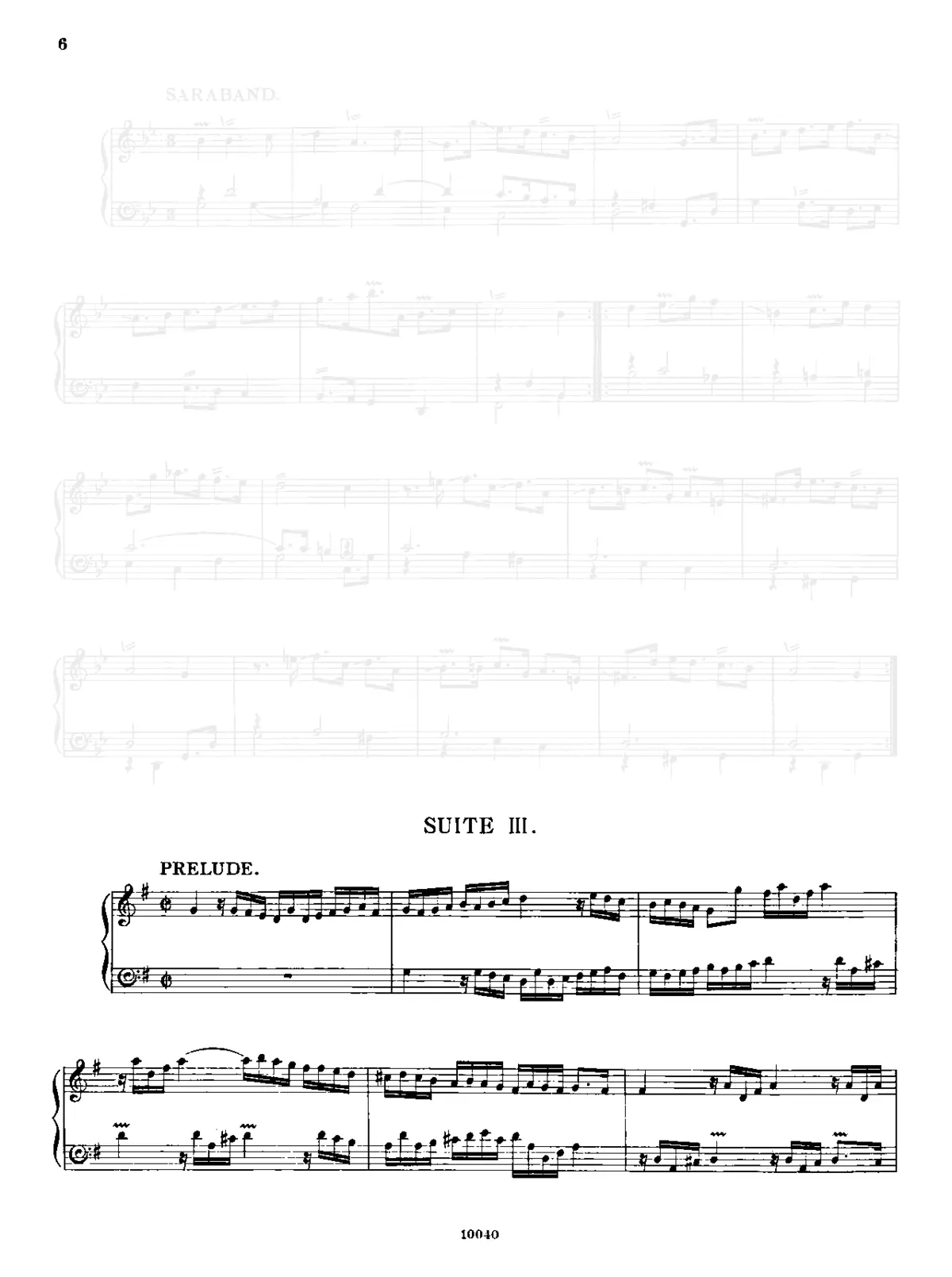 Suite in G major - Page 1