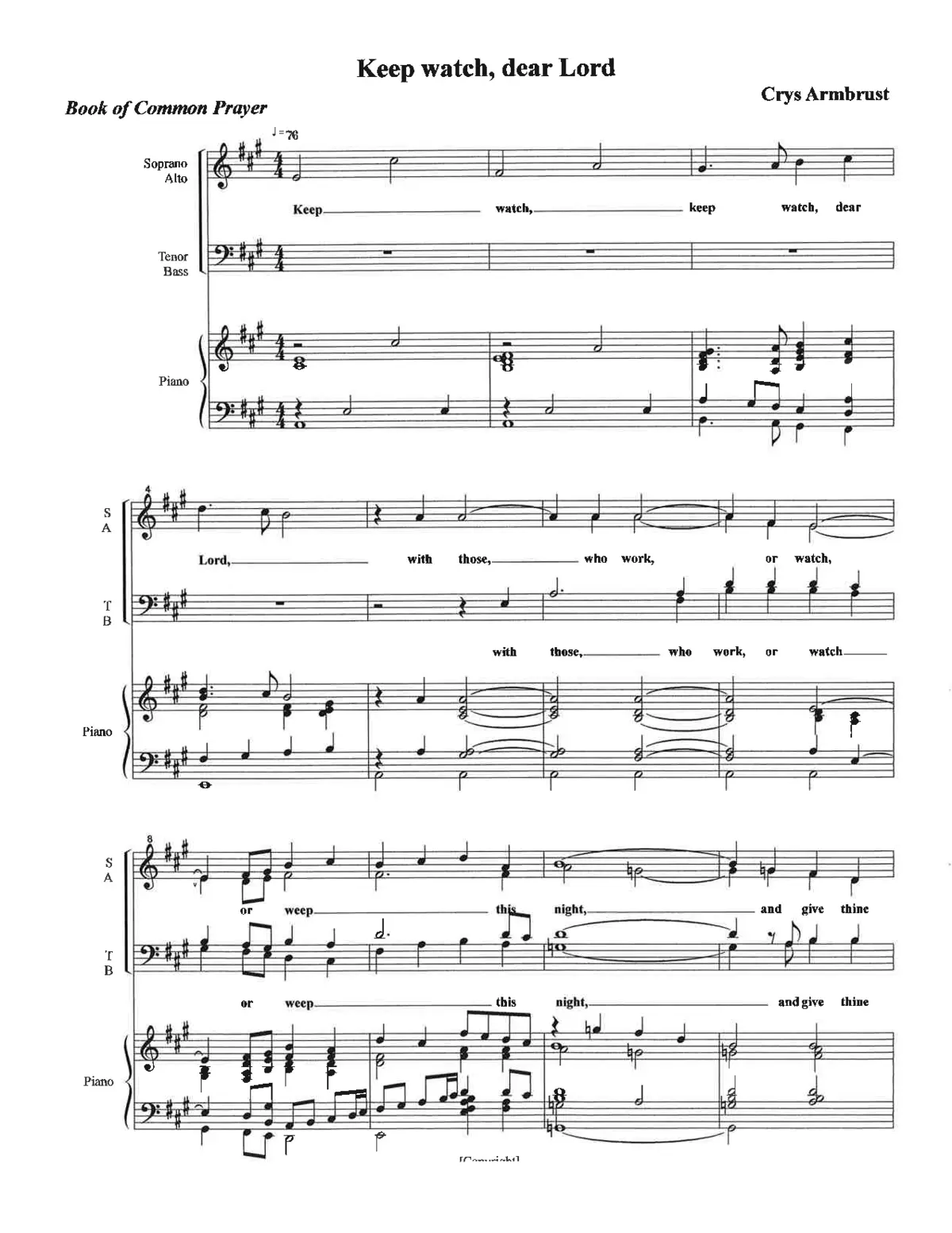 Keep watch, dear Lord - Page 1