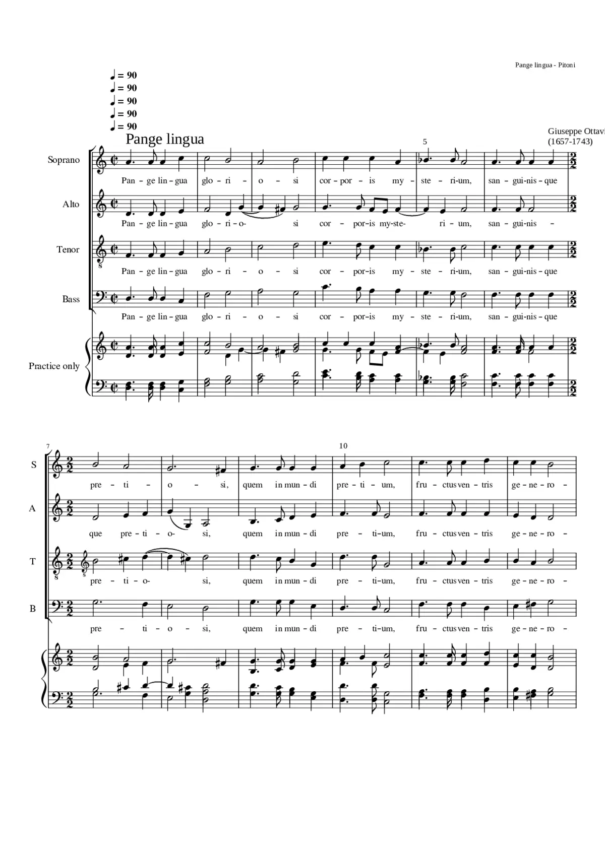 Pange lingua - Page 1