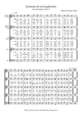 Einstmals ich ein Jungfräulein