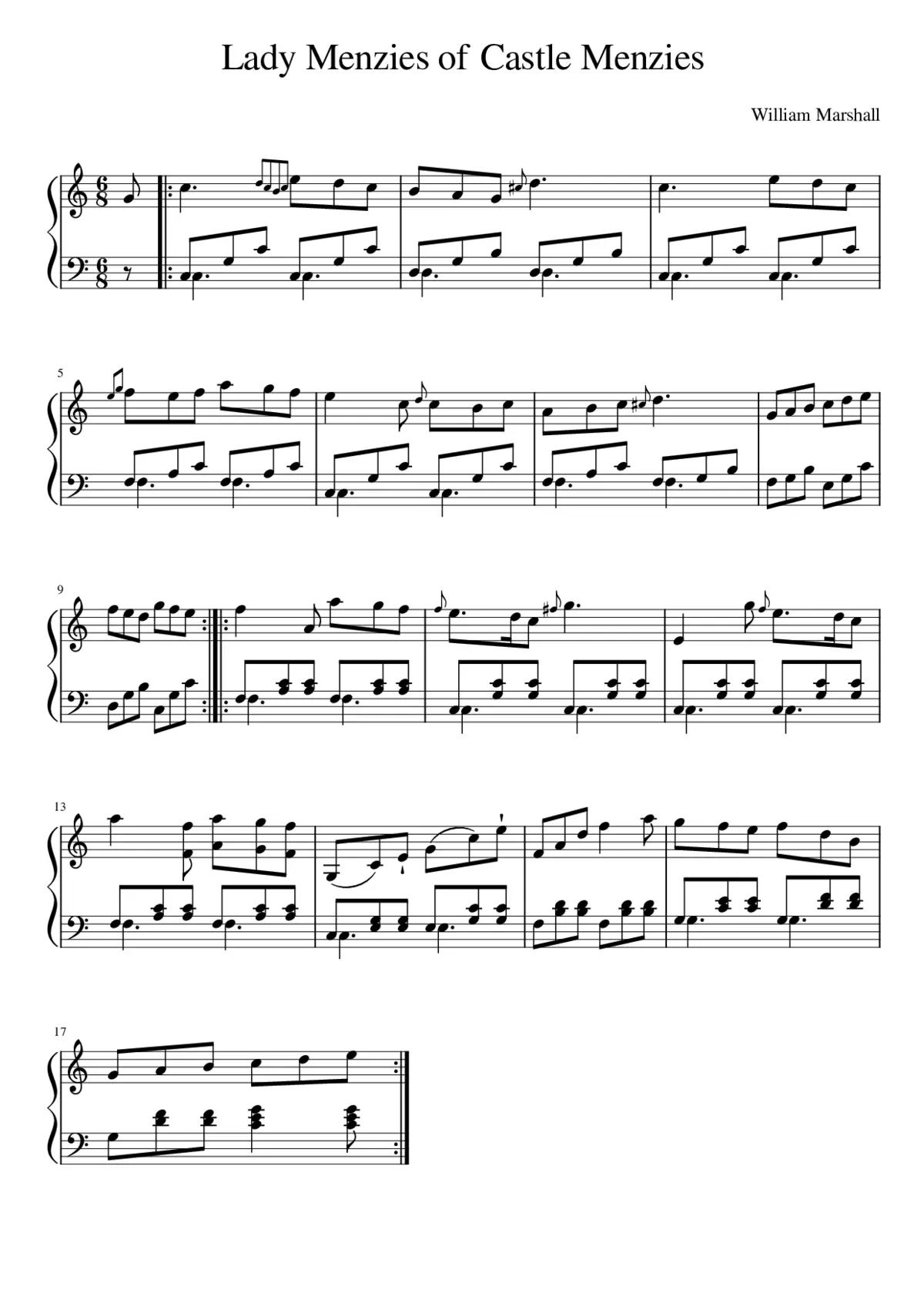 Lady Menzies of Castle Menzies - Page 1