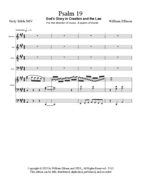 God’s Glory in Creation and the Law