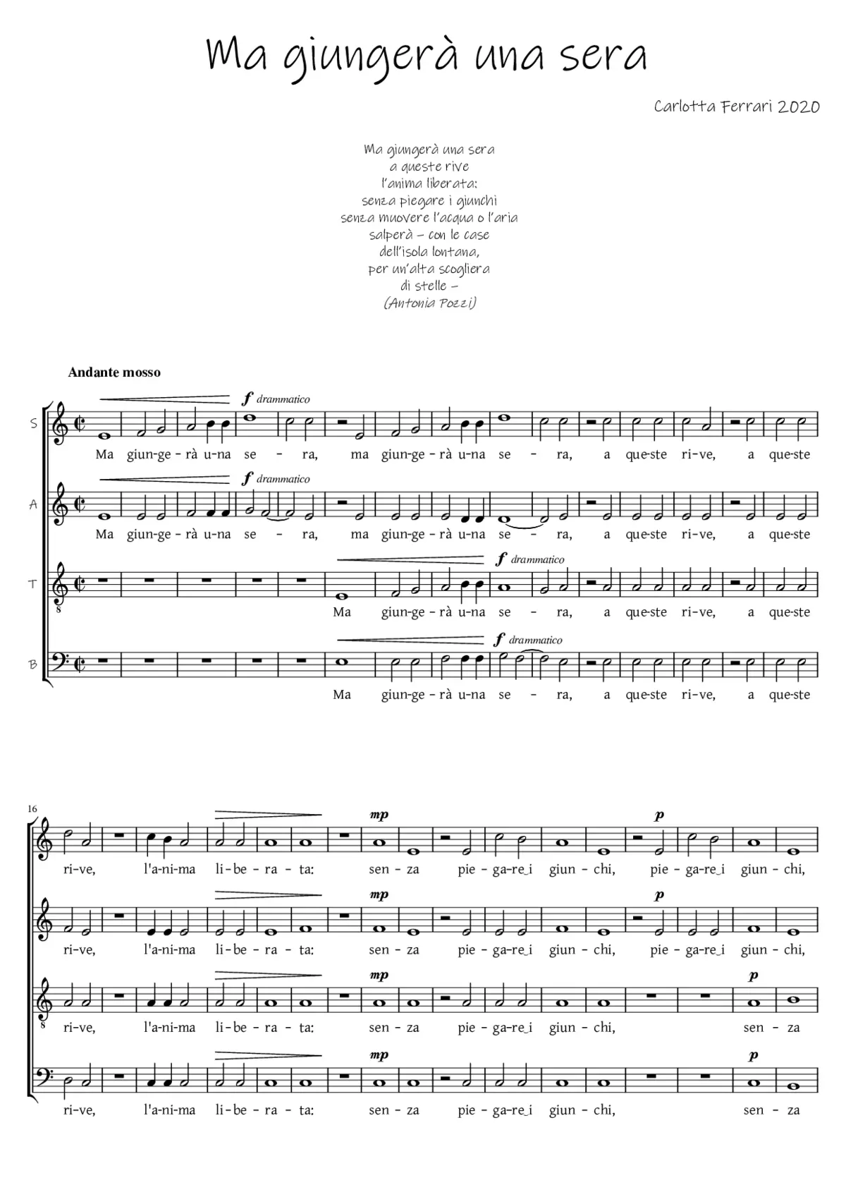 Ma giungerà una sera - Page 1