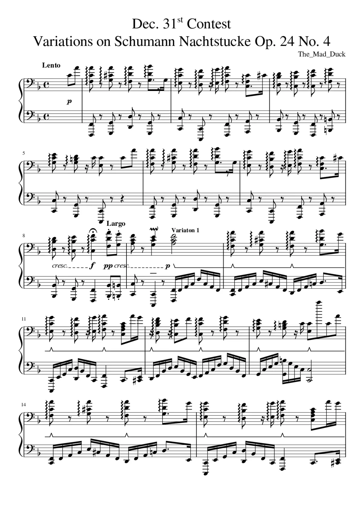 4 Nachtstücke Op.23 - Page 1