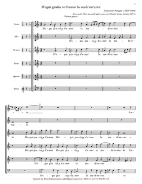 D'ogni gratia et d'amor la madr'errante