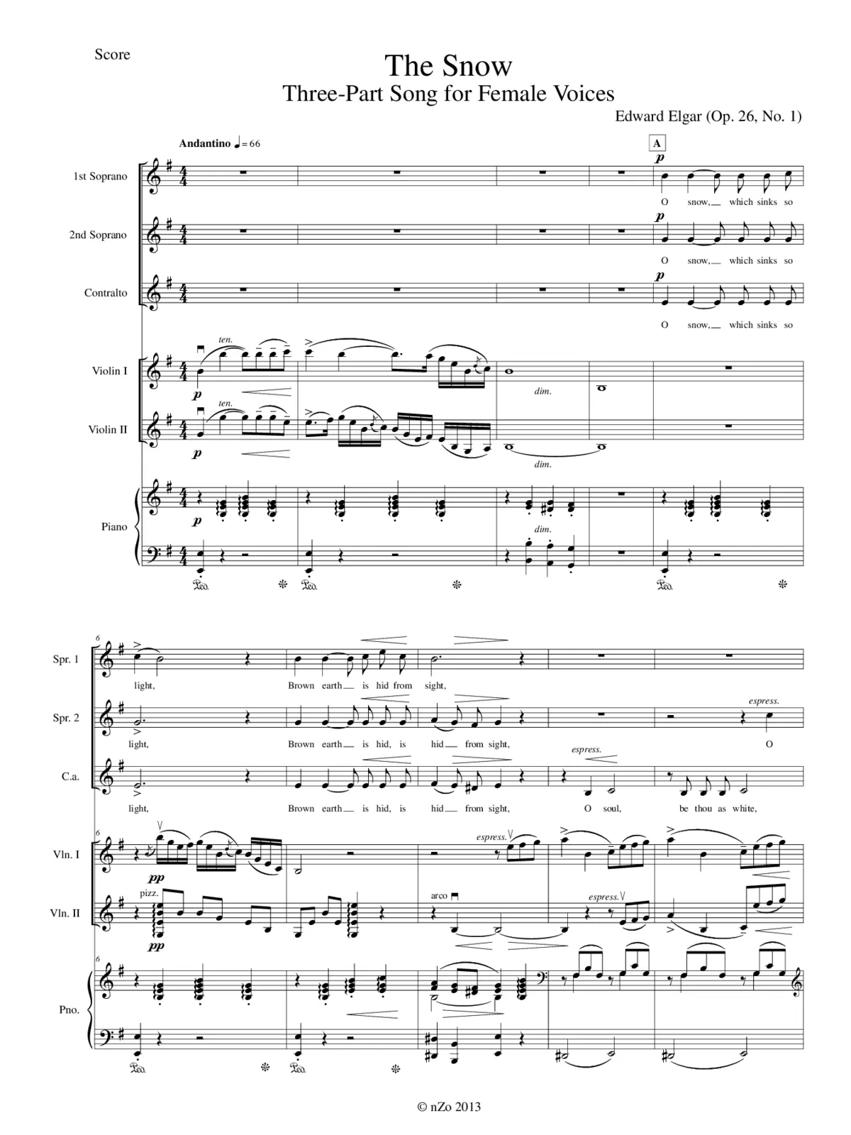 2 Partsongs - Page 1