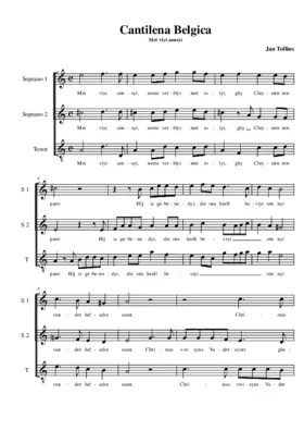 Cantilena Belgica "Met vlyt aensyt"
