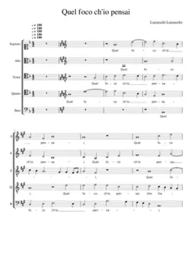 Quel foco ch'io pensai